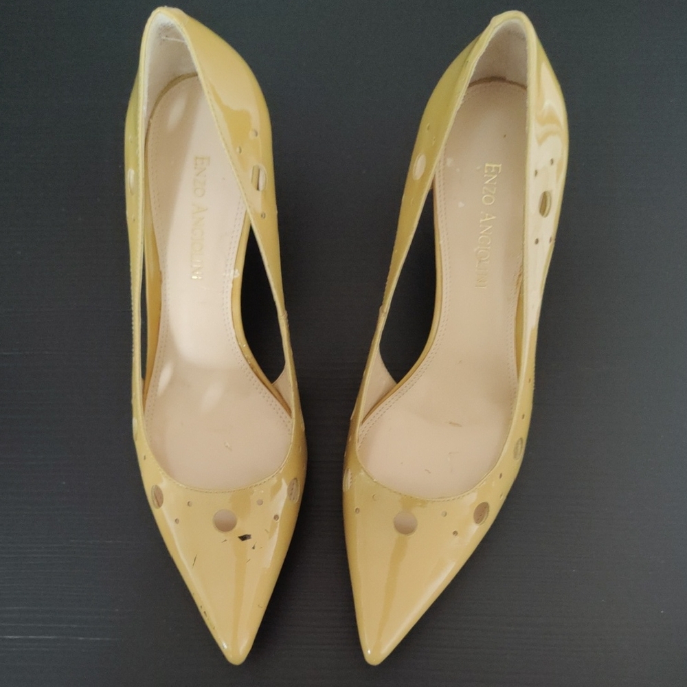 Enzo Angiolini Mustard Yellow Heels